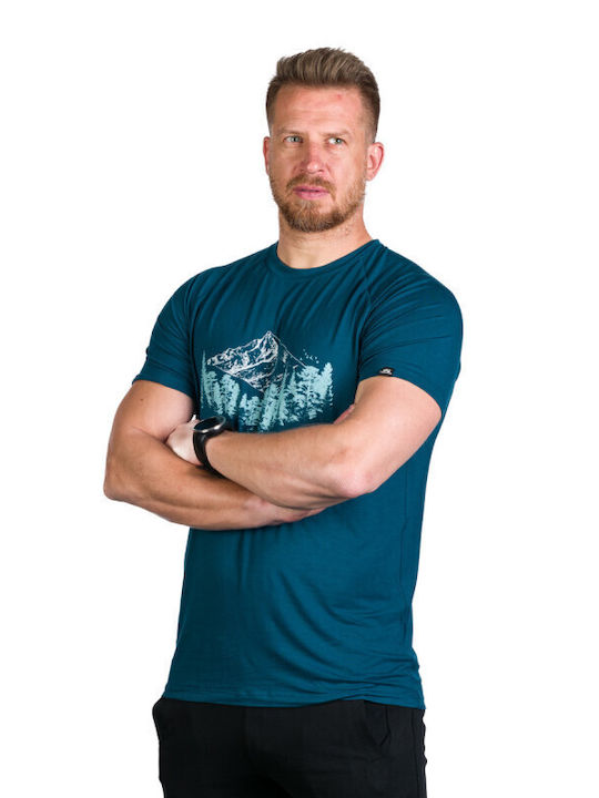 Northfinder Men's Athletic T-shirt Short Sleeve Navy Blue