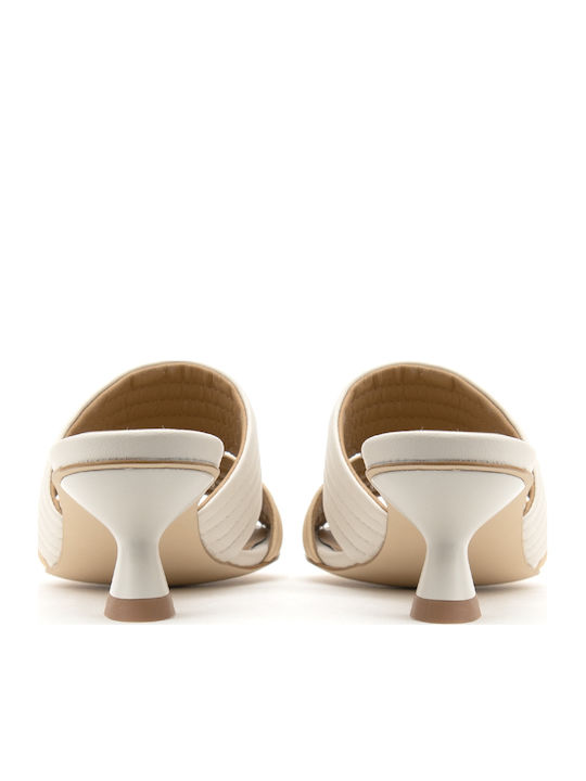 Leder Sandalen Beige