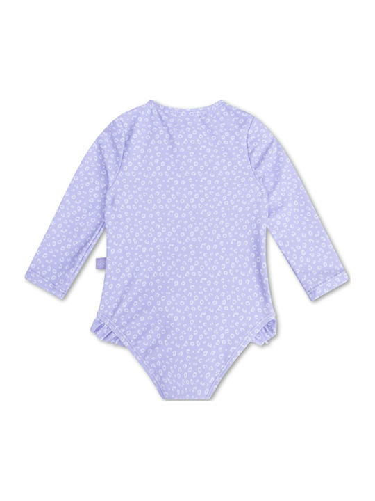 Swim Essentials Παιδικό Μαγιό Ολόσωμο με Μακρύ Μανίκι Lila