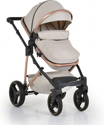 Moni Adjustable 3 in 1 Baby Stroller Suitable for Newborn Beige