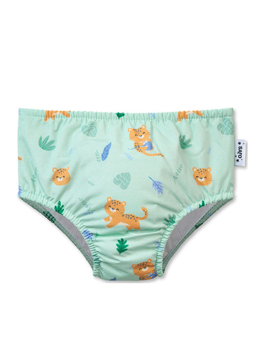 Saro Jungle Cheetahs Παιδικό Μαγιό Πάνα Γαλάζια