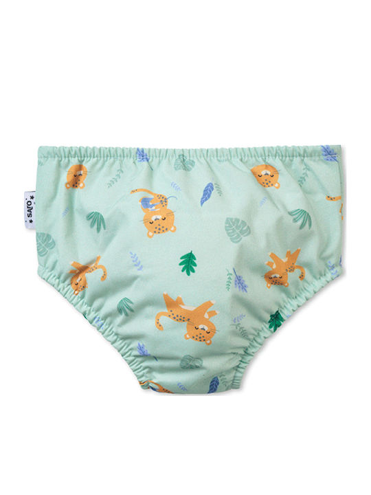 Saro Jungle Cheetahs Παιδικό Μαγιό Πάνα Γαλάζια