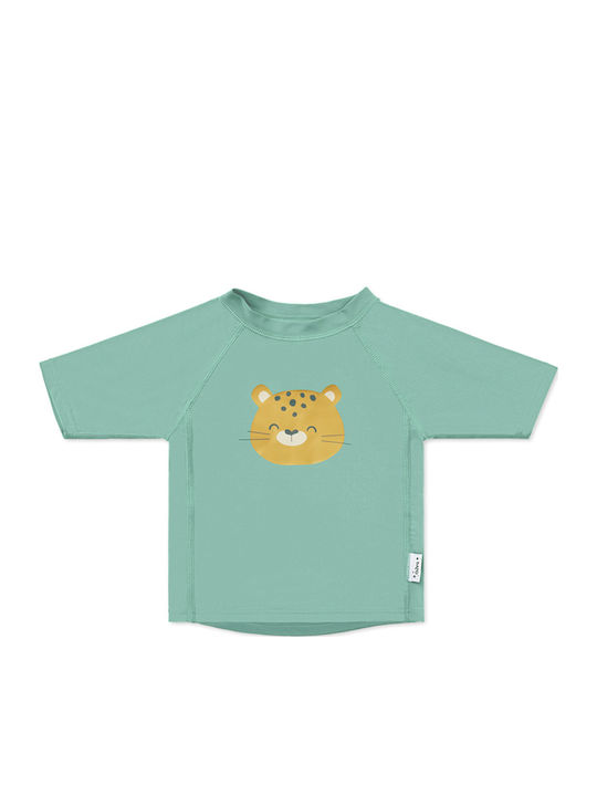 Saro Cheetah Costum De Baie Pentru Copii Rashguard Verde