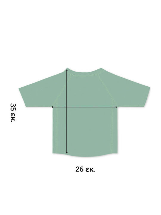 Saro Cheetah Costum De Baie Pentru Copii Rashguard Verde