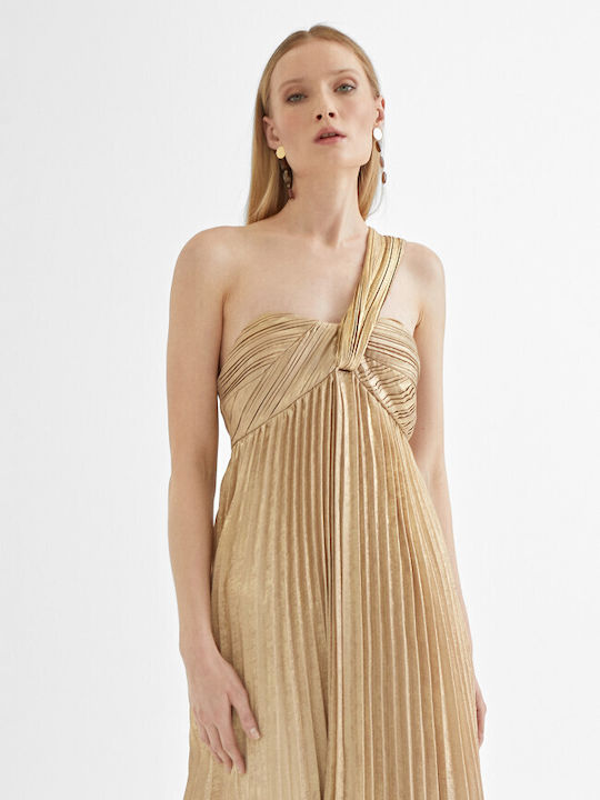 Lola Casademunt Maxi Dress for Wedding / Baptism Gold