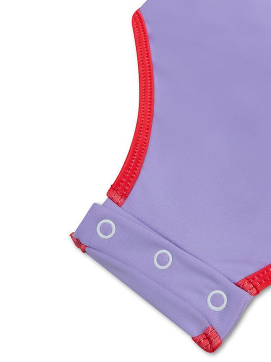 Swim Essentials Παιδικό Μαγιό Ολόσωμο με Μακρύ Μανίκι Purple