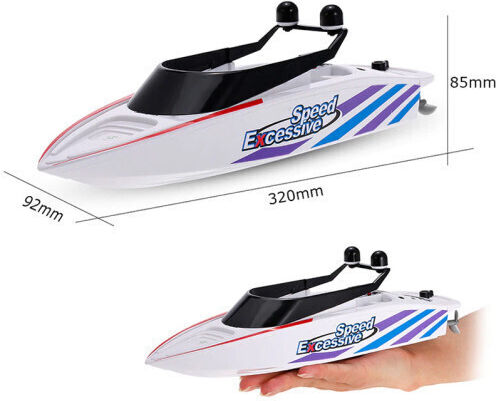 Ferngesteuertes Schnellboot Weiß