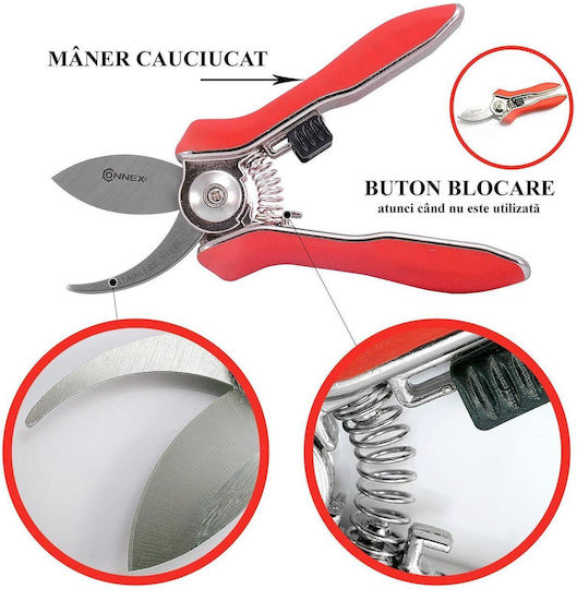 Connex Foarfecă de tăiere Lungime 15cm cu Diametru Maxim de Tăiere 10mm