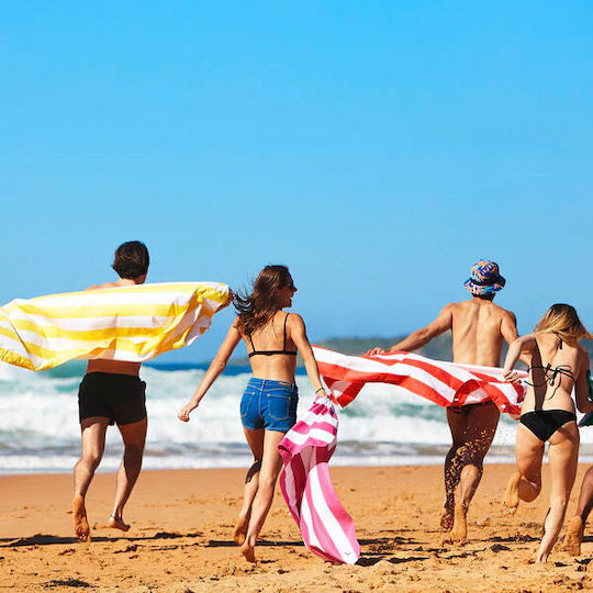 Dock & Bay Quick Dry Cabana Πετσέτα Microfiber Σώματος Κίτρινη 160x90εκ.