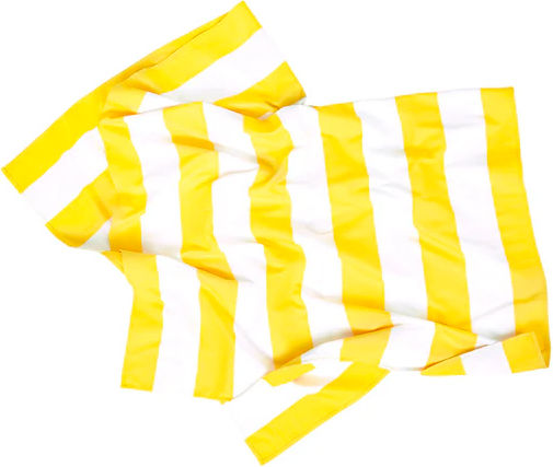 Dock & Bay Quick Dry Cabana Πετσέτα Microfiber Σώματος Κίτρινη 160x90εκ.