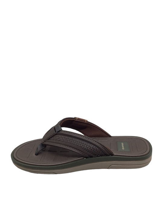 Men's Flip Flops Cartago 780-24107 Brown