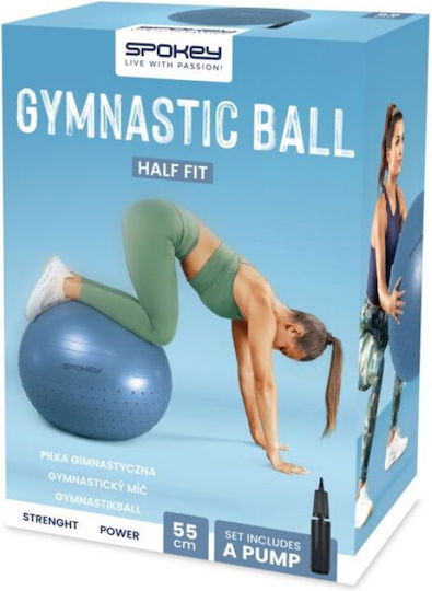 Spokey Half Fit Ball Pilates 65cm in Blue Color