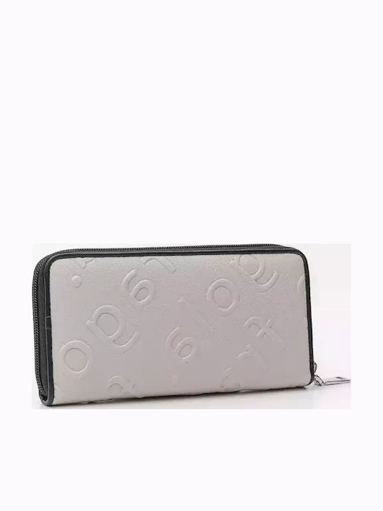 Голям женски портфейл с цип Strawberry Pc703-1 Ecru