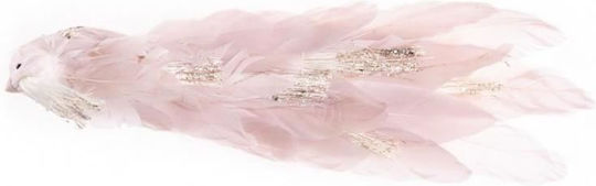 Strend Pro Weihnachtsdekoration Pfau Pink 33x12x15 cm