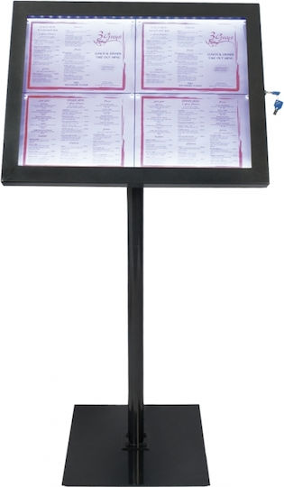 Σταντ Πληροφοριών 4 X Α4 Φωτισμό Led 144 X 50 Cm