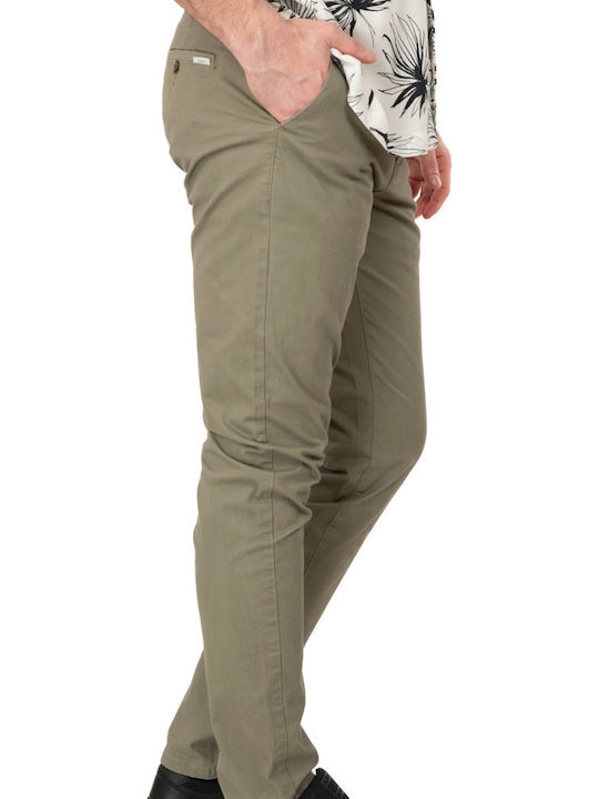 Trousers Chino Elastic Green