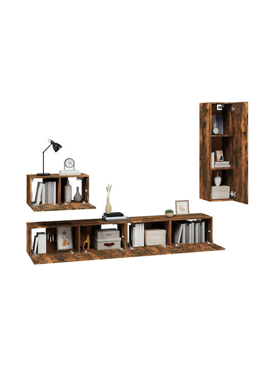Wohnzimmer TV-Einheit Smoky Oak L30.5xB30xH110cm
