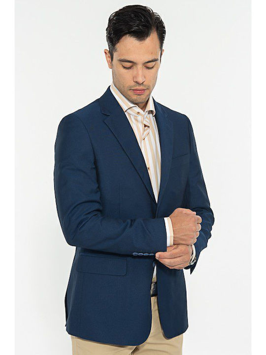Men's Suit Jacket Regular Fit Blue
