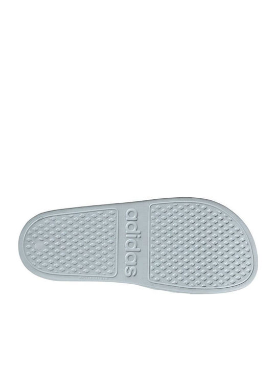 Adilette Aqua Slides In Turquoise Colour
