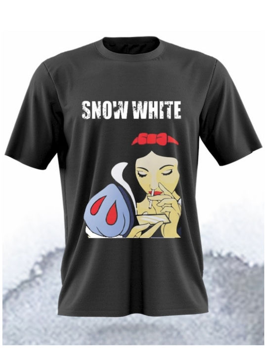 Snow White T-shirt Schwarz Baumwolle