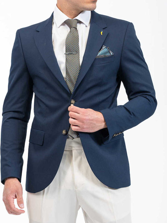 Men's Suit Jacket Slim Fit Navy Blue