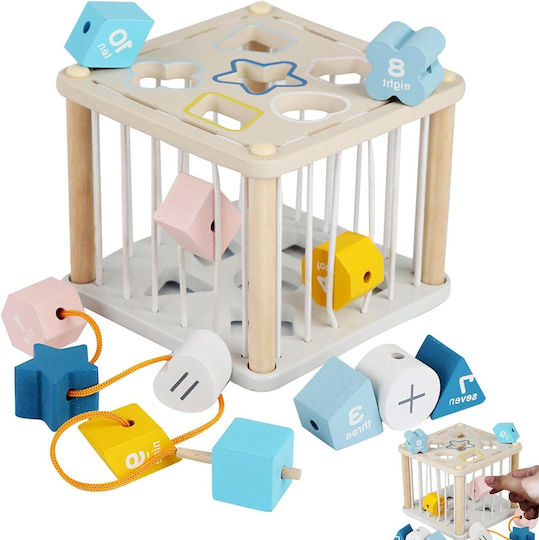 Baby Interactive Cube Zola Wooden Rubber Sensory Educational Coloured Cubes Numbers G