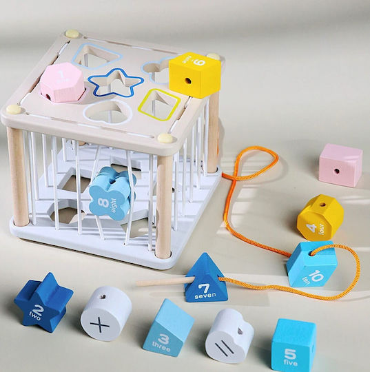 Baby Interactive Cube Zola Wooden Rubber Sensory Educational Coloured Cubes Numbers G