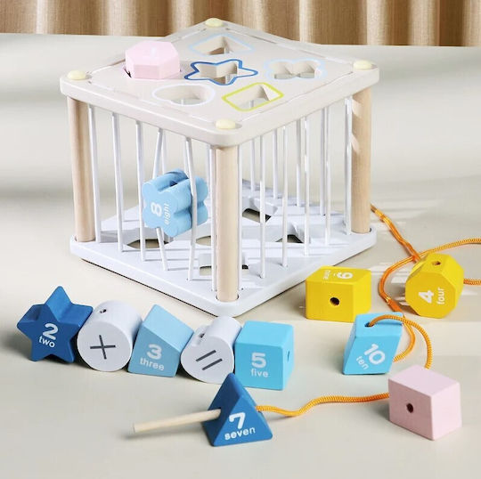 Baby Interactive Cube Zola Wooden Rubber Sensory Educational Coloured Cubes Numbers G