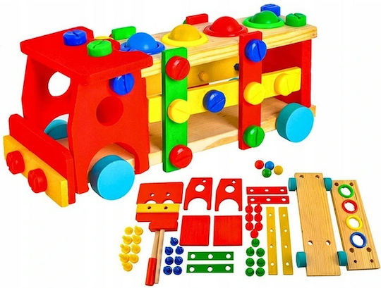 Zola Interactive Wooden Toy Car 4 Balls Screws Tools Included