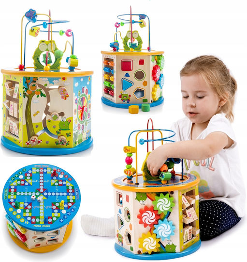 Zola Activity Centre 8 Boards Multicoloured Wooden Development Toy for Child's Intelligence