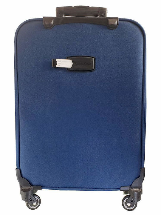 Diplomat Reisesammlung Koffer Stoff Blau Maximale Höhe 66cm mit 4 Räder Set 2 Stück