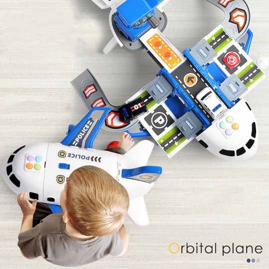 Large Police Plane Zola Multifunctional Foldable Parking Crane Cars Included Dimensions 37-63