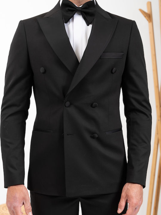 Vittorio Artist Men's Suit Black