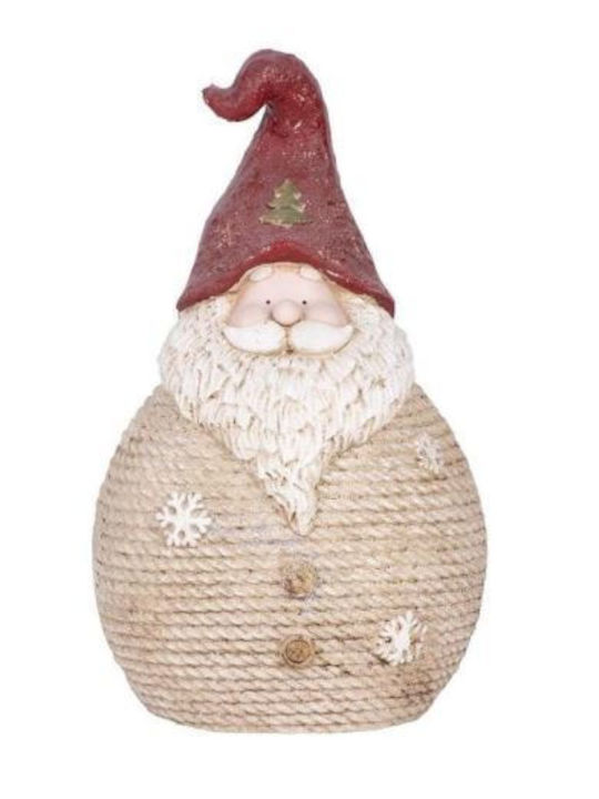 Christmas Decoration Ceramic Santa Claus Red Hat 26x19x42.5 Cm