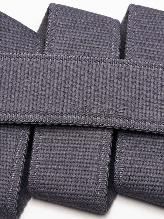 Atlas Elastic Men's Belt Fabric Webbing Belt Gray