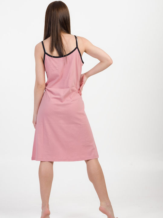Alina Sommer Damen Nachthemd Pink
