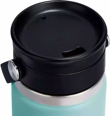 Hydro Flask Wide Flex Sip Lid Ποτήρι Θερμός Ανοξείδωτο BPA Free Agave 470ml