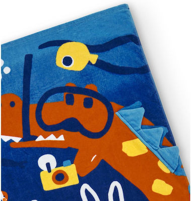 Tuc Tuc Kids Beach Towel Blue 150x75cm