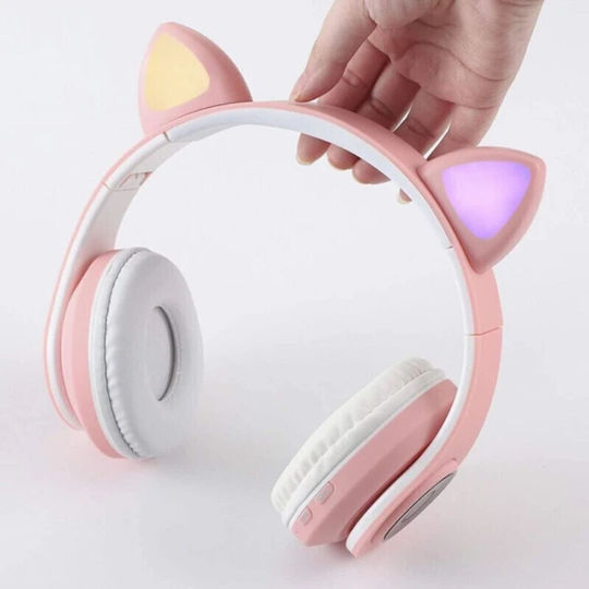 Cat Ear Fără fir / Cu fir On Ear Căști cu Radio cu 5 ore de Funcționare și Încărcare Rapidă Roz