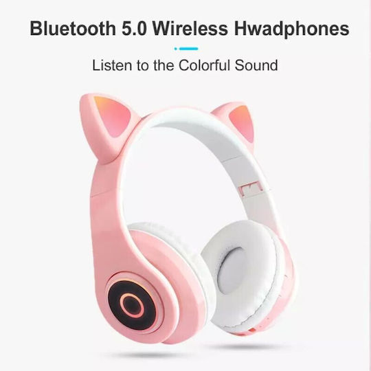Cat Ear Fără fir / Cu fir On Ear Căști cu Radio cu 5 ore de Funcționare și Încărcare Rapidă Roz