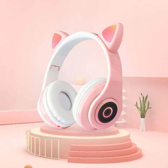 Cat Ear Fără fir / Cu fir On Ear Căști cu Radio cu 5 ore de Funcționare și Încărcare Rapidă Roz
