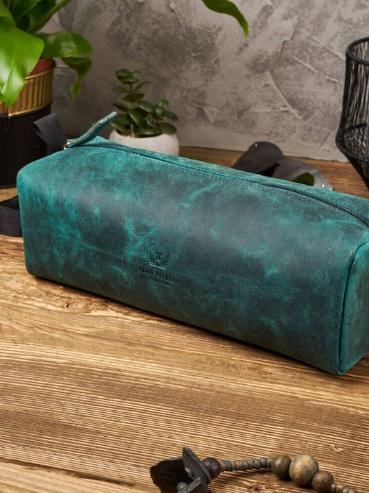 Paolo Peruzzi Toiletry Bag in Green color