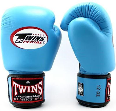 Twins Special Leather Boxing Competition Gloves Blue