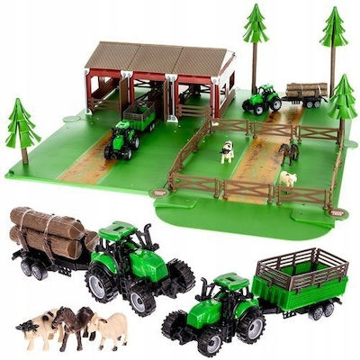 Animal Farm Toy Set Zola 2 Tractors 3 Animals 102 Items 54x62x20 Cm