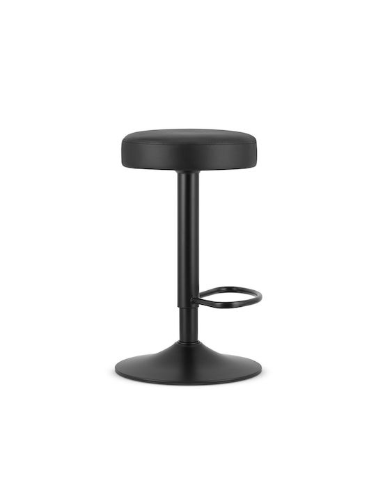 Σκαμπό Κουζίνας με Ρυθμιζόμενο Ύψος Black 38x38x62-83εκ.