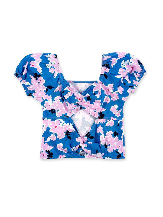 Nath Kids Crop Top pentru copii Cu mâneci scurte Albastru