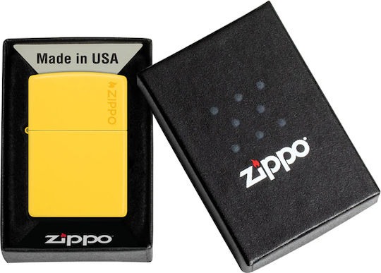 Запалка Zippo Слънчогледово Жълто Мат Zippo Лого 46019zl