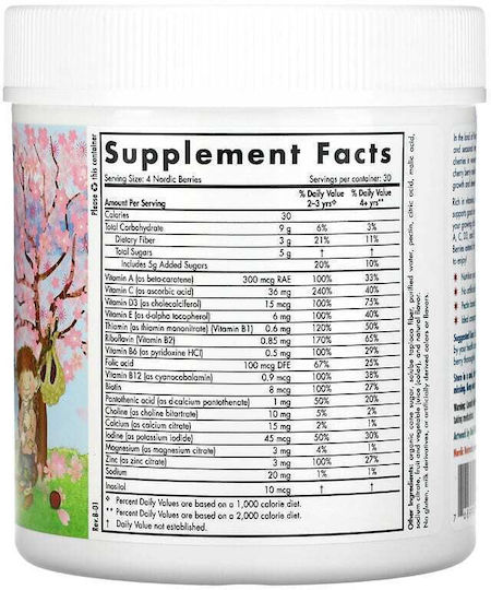 Nordic Naturals Nordic Berries Cherry Berry Πολυβιταμίνη για Ενέργεια, Ενίσχυση του Ανοσοποιητικού & το Νευρικό Σύστημα 600iu 36mg 120 ζελεδάκια