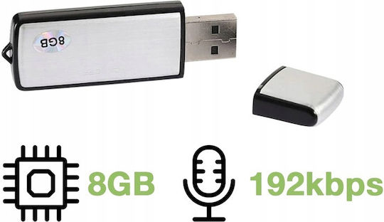 Surveillance Accessory Silver Capacity 8GB with Memory Card Slot