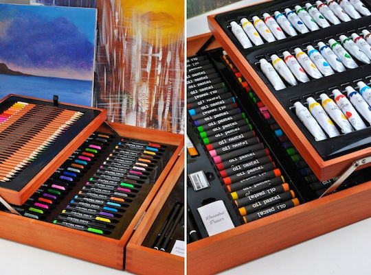 Set de Colorat Lemn 44.5x31cm 174buc